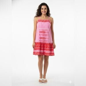 Pink Fish Print Kids Camisole